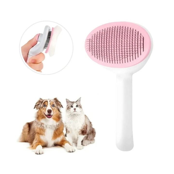 Cepillo Autolimpiable Quita Pelo Para Perros Y Gatos