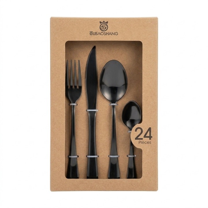 Cubiertos 24 Piezas Acero Inoxidable Premium