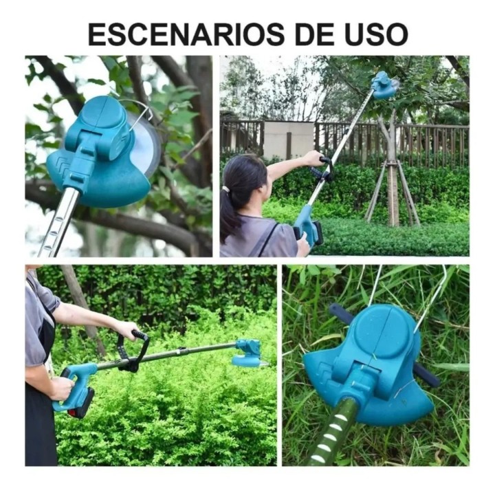 Desbrozadora Inalámbrica Cortadora Césped Eléctrica Ht-901
