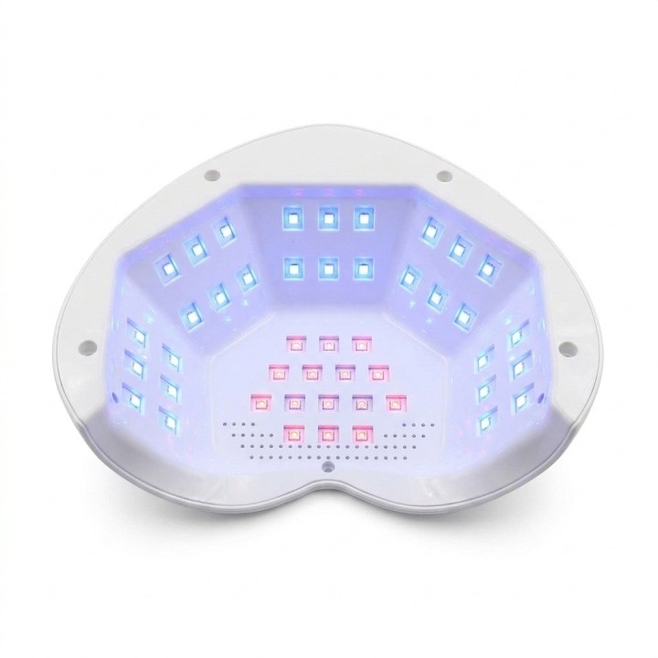 Lámpara Uñas L124 288w Secador Uv Led Corazón Brillantes