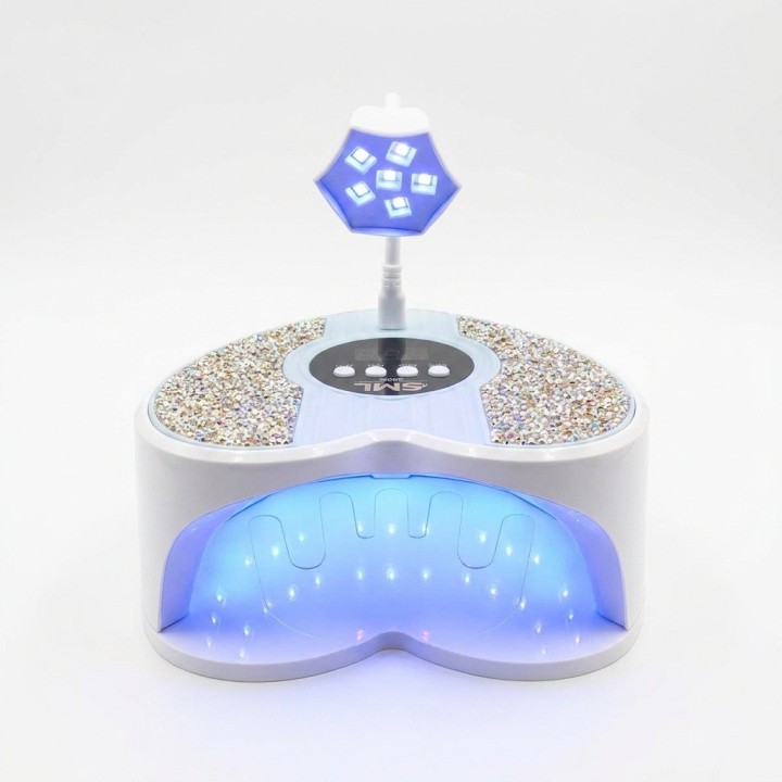 Lámpara Uñas L124 288w Secador Uv Led Corazón Brillantes