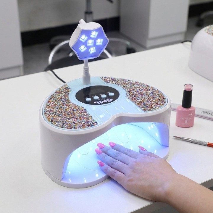 Lámpara Uñas L124 288w Secador Uv Led Corazón Brillantes