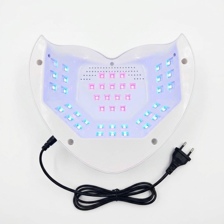 Lámpara Uñas L124 288w Secador Uv Led Corazón Brillantes