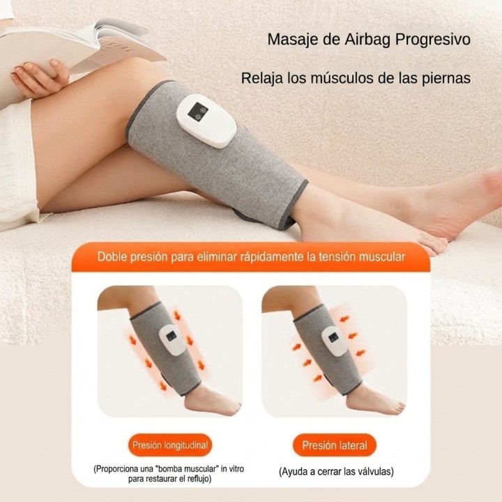 Masajeador Neumático Piernas Pantorrillas Inalámbrico Jh-m03