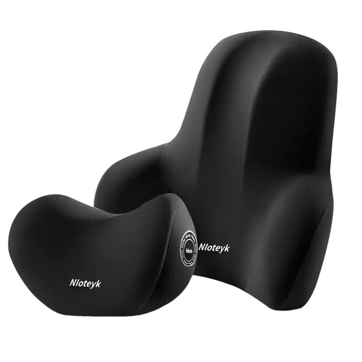 Set Cojín Lumbar Y Cervical Ergonómico Carro Oficina