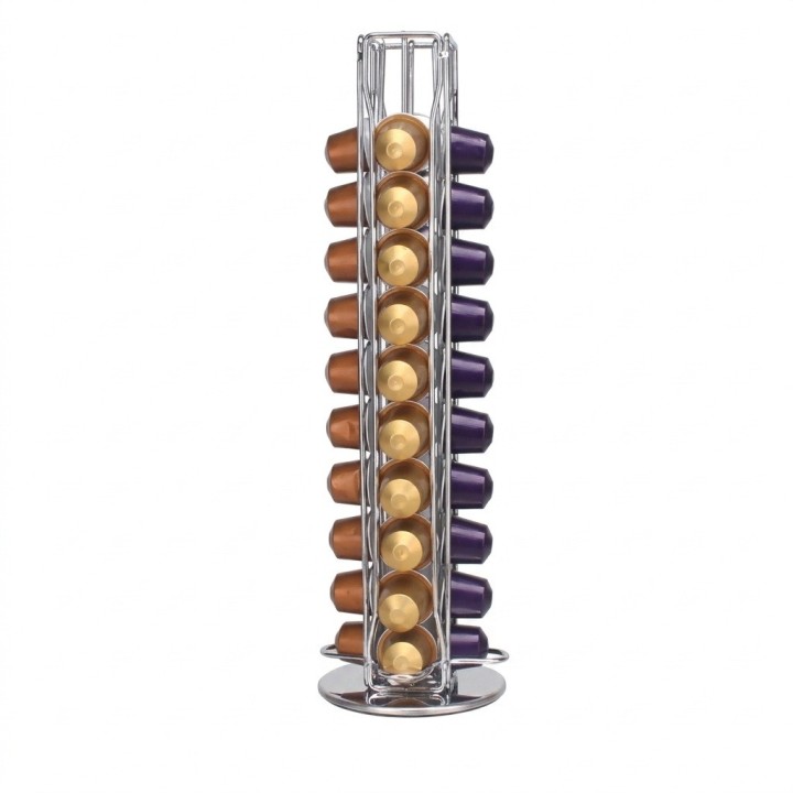 Soporte Dispensador Cápsulas Nespresso Giratorio 40 Uds