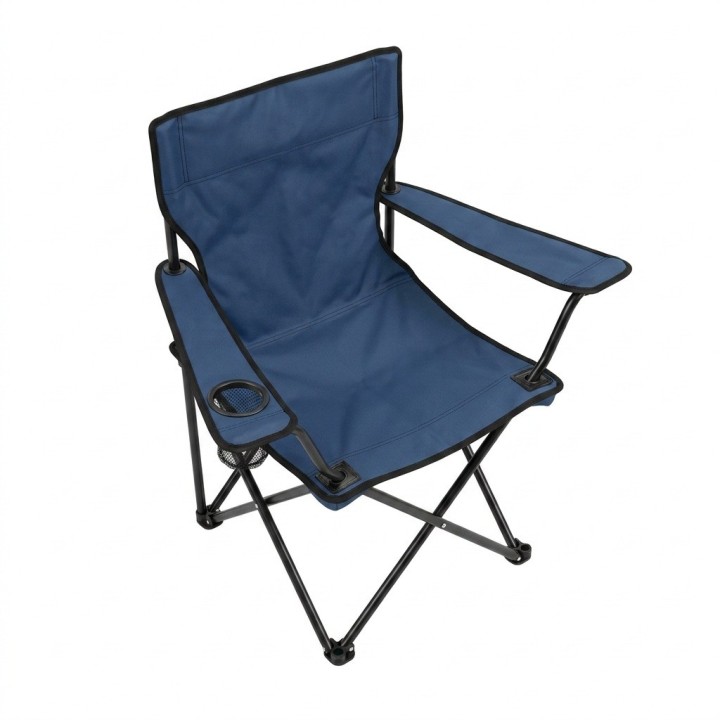 Silla Camping Plegable Portátil Con Portavasos Exterior