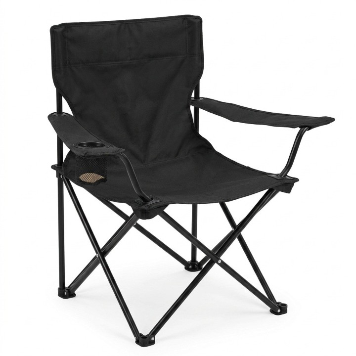 Silla Camping Plegable Portátil Con Portavasos Exterior