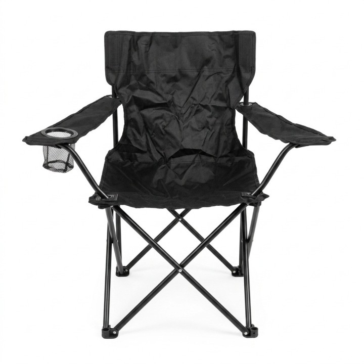 Silla Camping Plegable Portátil Con Portavasos Exterior