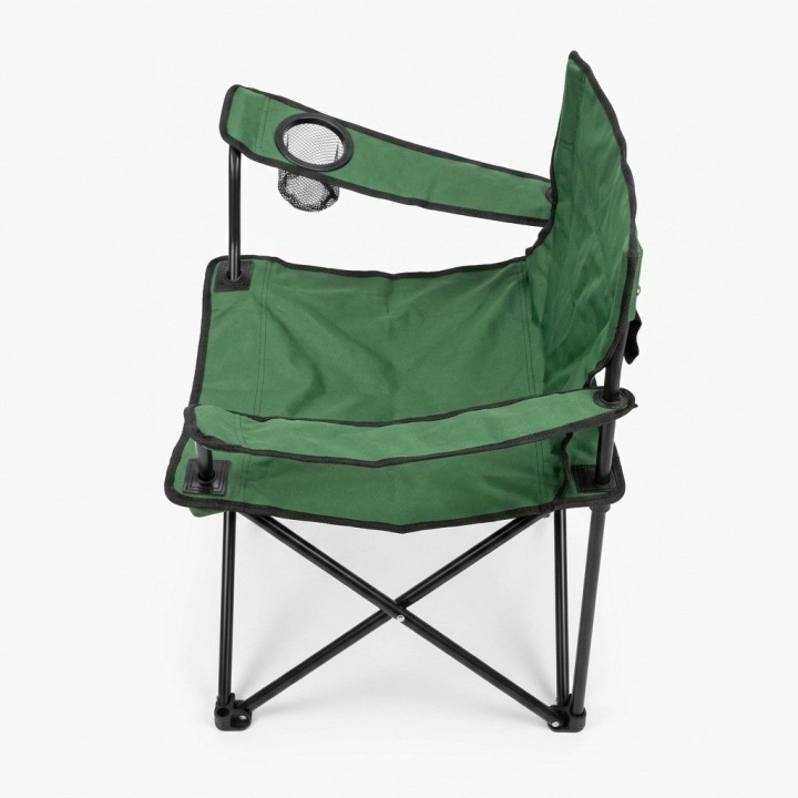 Silla Camping Plegable Portátil Con Portavasos Exterior