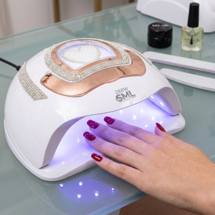 Lámpara Uv Led Secador Uñas L122 288w Diseño Diamantes
