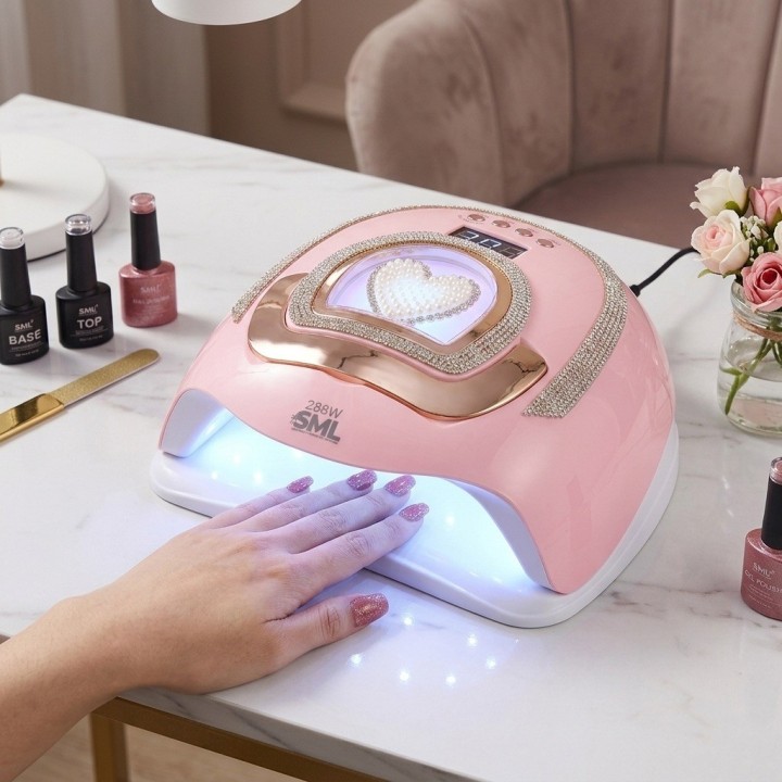 Lámpara Uv Led Secador Uñas L122 288w Diseño Diamantes