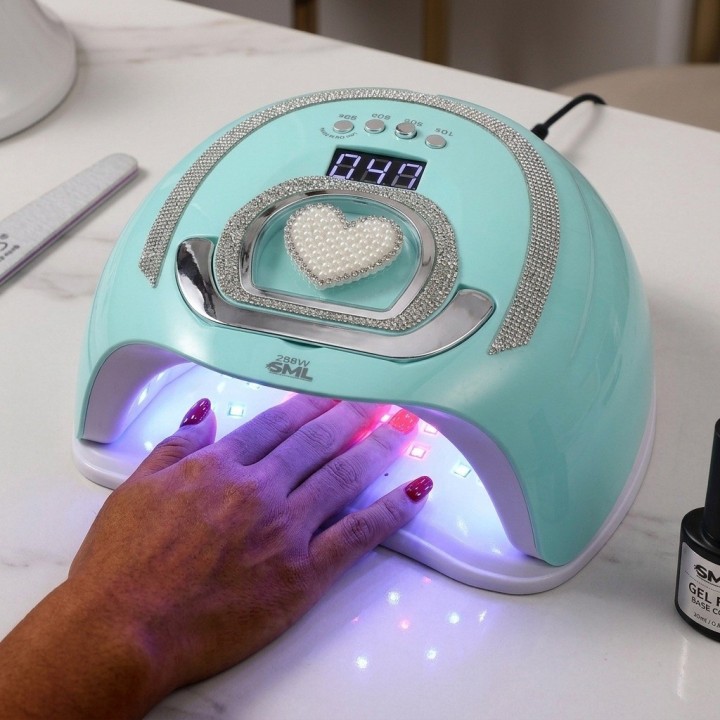 Lámpara Uv Led Secador Uñas L122 288w Diseño Diamantes