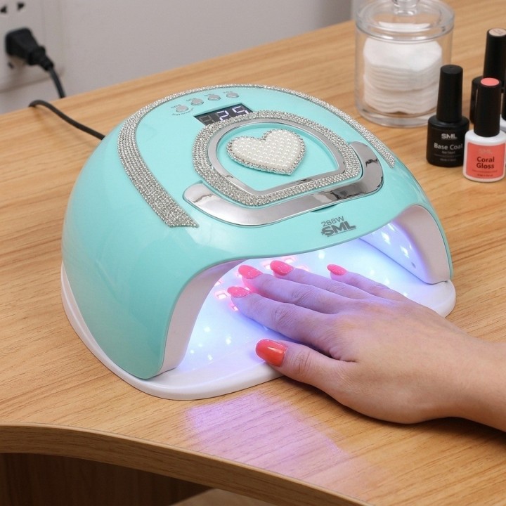 Lámpara Uv Led Secador Uñas L122 288w Diseño Diamantes
