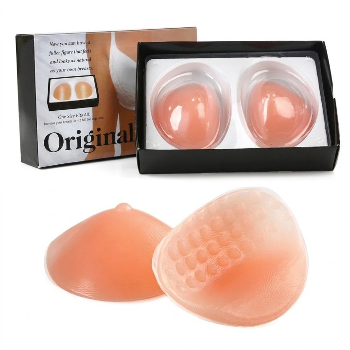 Copas Adhesivas De Silicona Para Busto Push Up Reutilizables