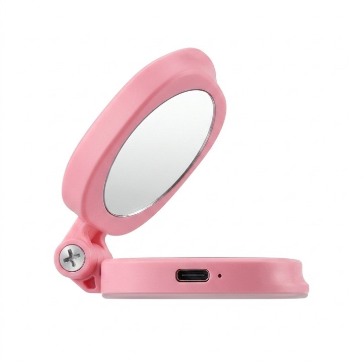 Luz Led Magnética Plegable Para Celular Dy-06 Con Espejo