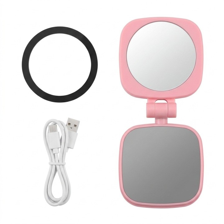 Luz Led Magnética Plegable Para Celular Dy-06 Con Espejo