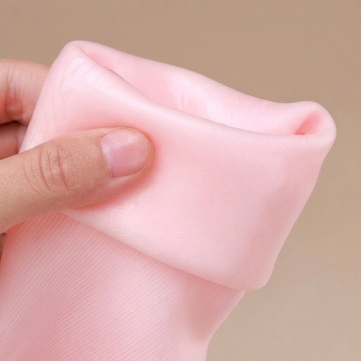 Medias De Gel Hidratantes Reutilizables Spa Para Pies Rosa