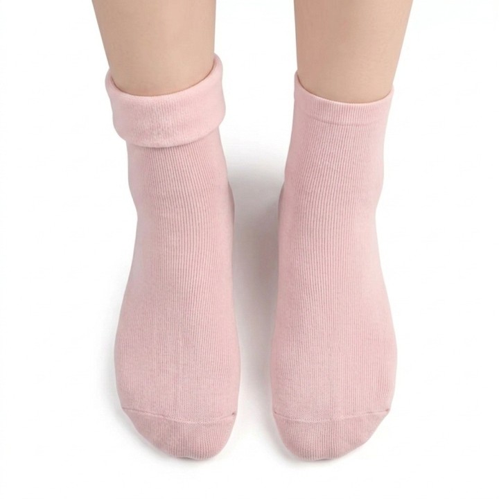 Medias De Gel Hidratantes Reutilizables Spa Para Pies Rosa