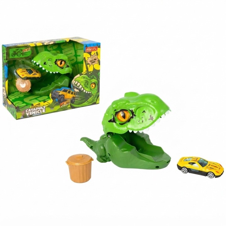 Catapulta Dinosaurio Lanza Carros Juguete Interactivo Niños