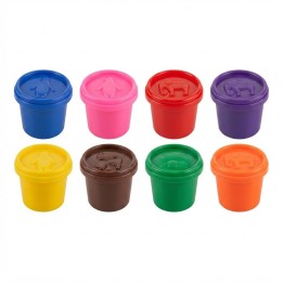 Set Masa Moldeable 8 Colores Magic Clay Moldes En Tapas