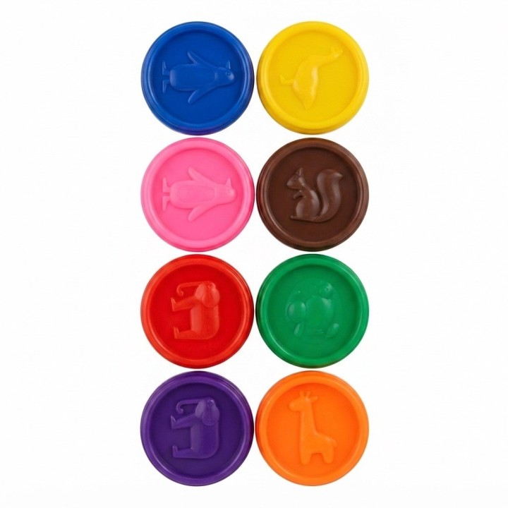 Set Masa Moldeable 8 Colores Magic Clay Moldes En Tapas