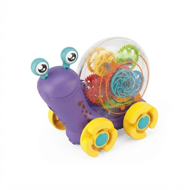 Caracol Musical Proyector Luces Engranajes + Baterias