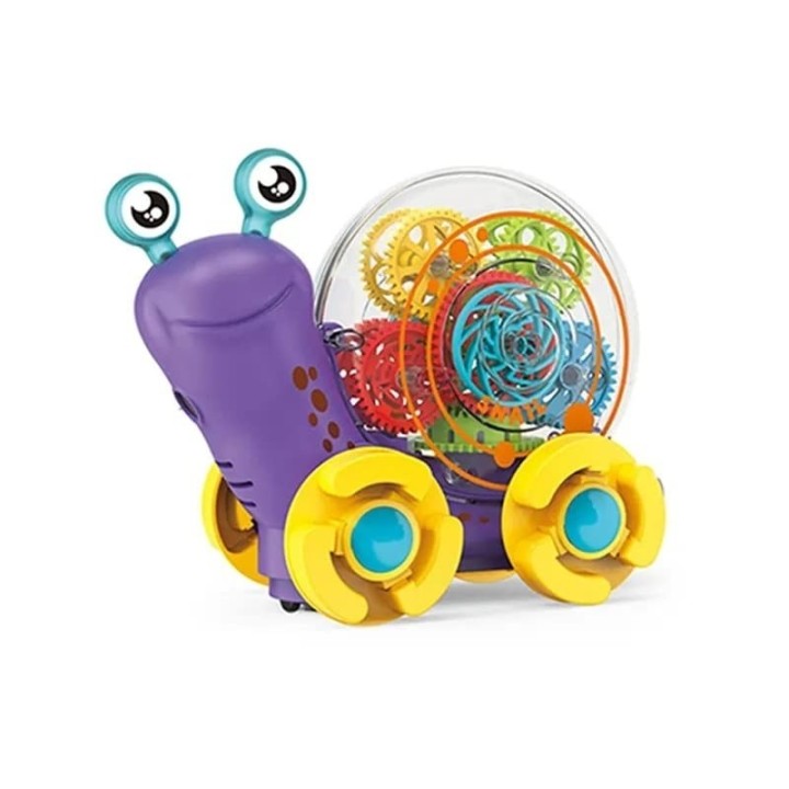 Caracol Musical Proyector Luces Engranajes + Baterias