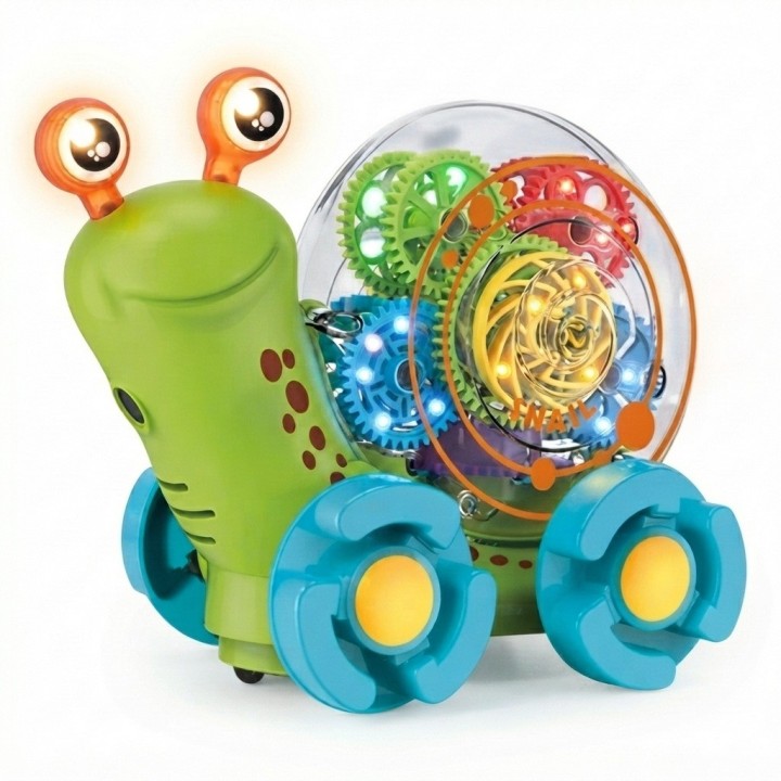 Caracol Musical Proyector Luces Engranajes + Baterias