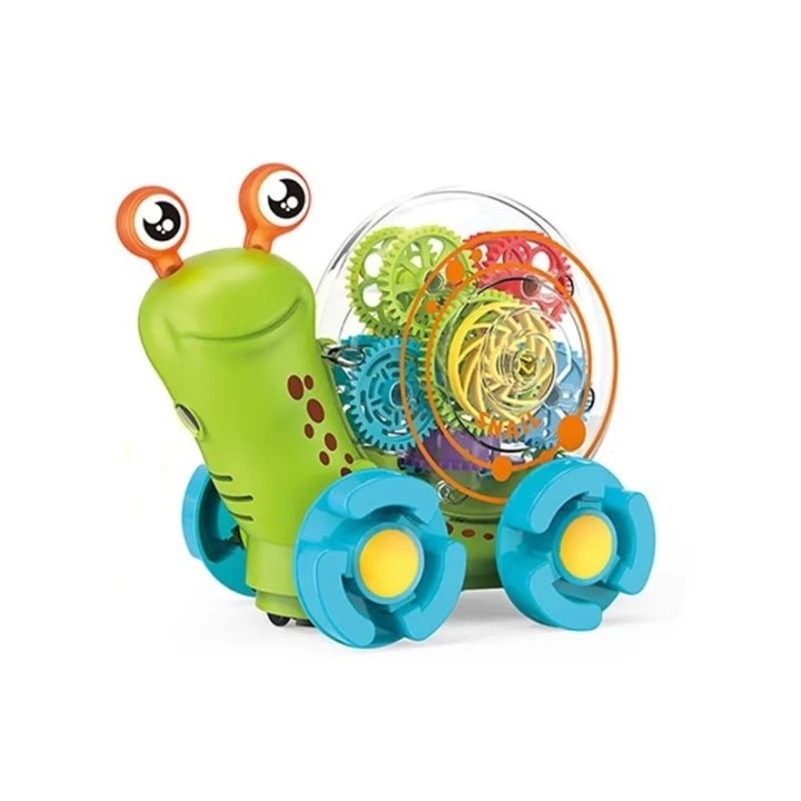 Caracol Musical Proyector Luces Engranajes + Baterias