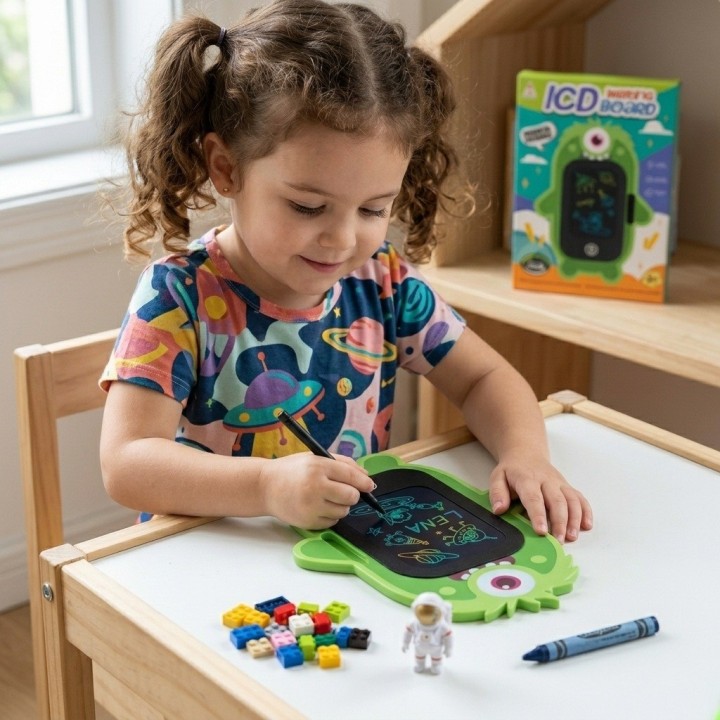 Tableta Mágica Lcd Escritura Dibujo Niños Diseño Monstruo