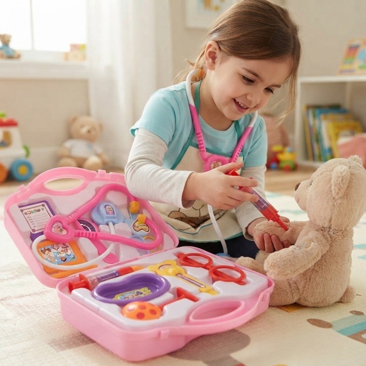 Kit Maletín Doctor Médico Juguete Niños Accesorios Clínicos