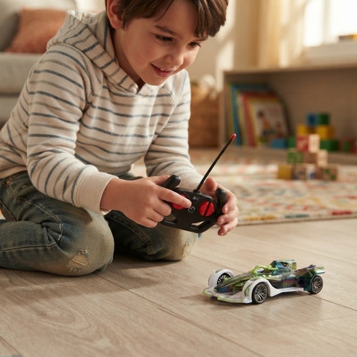 Carro A Control Remoto Recargable De Carreras Para Niños Rc