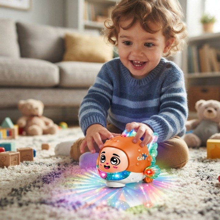 Juguete Pez Interactivo Con Música Luces Led Movimiento
