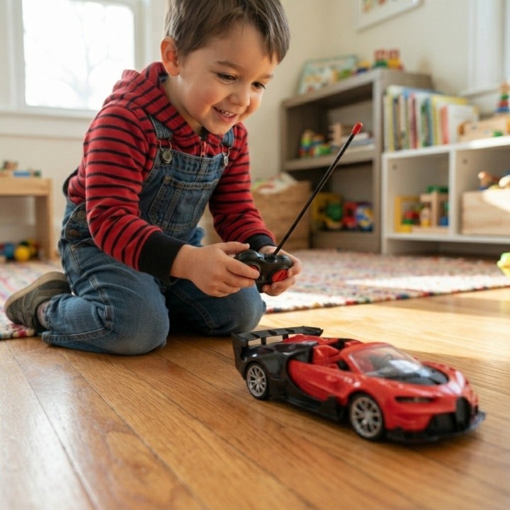 Auto Deportivo Control Remoto Escala 1:18 Juguete Para Niños