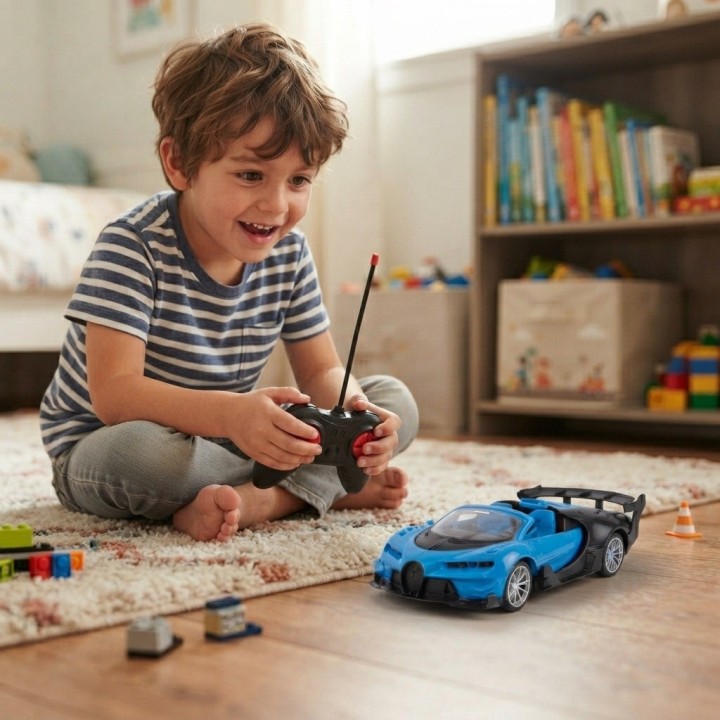 Auto Deportivo Control Remoto Escala 1:18 Juguete Para Niños