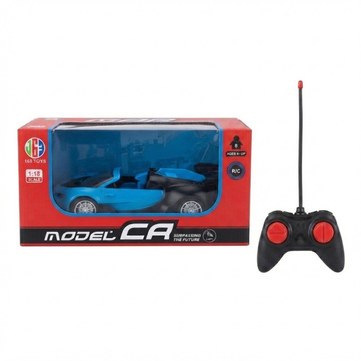 Auto Deportivo Control Remoto Escala 1:18 Juguete Para Niños