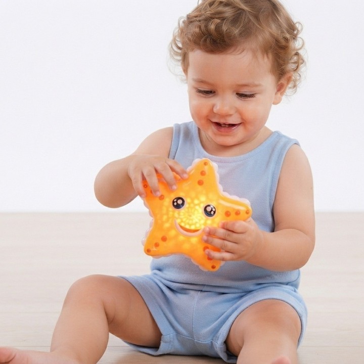 Estrella De Mar Robot Musical Interactiva Con Luces 5d