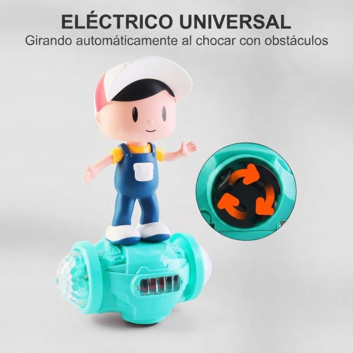 Juguete Niño Patineta Giratoria 360 Luces 5d Musical