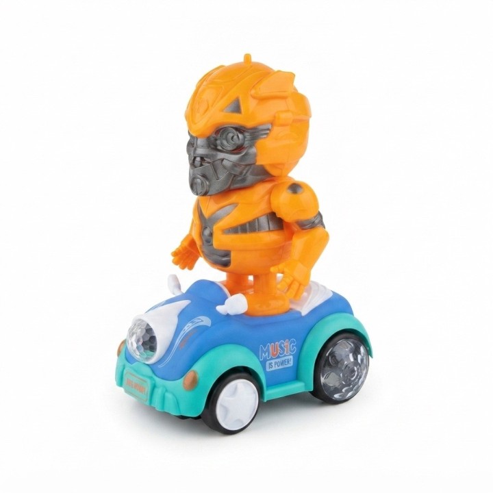 Juguete Robot Auto Transformer Musical Luces 5d Niños