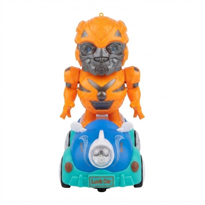 Juguete Robot Auto Transformer Musical Luces 5d Niños