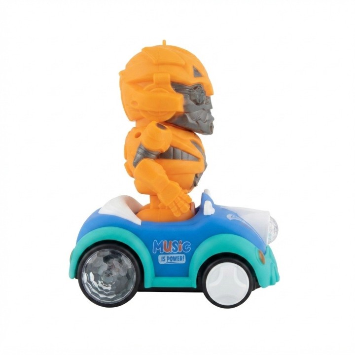 Juguete Robot Auto Transformer Musical Luces 5d Niños