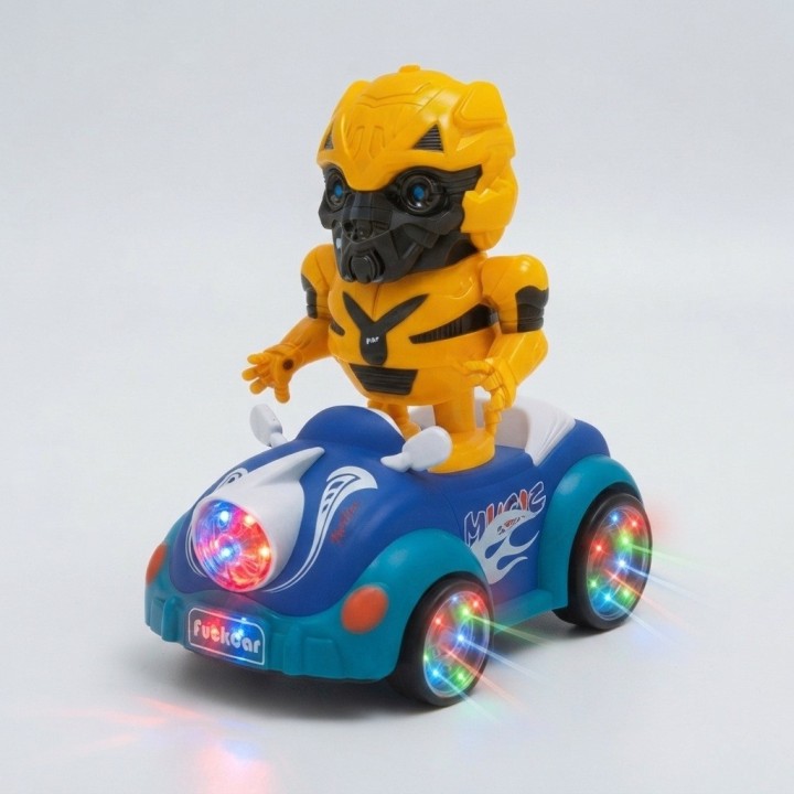 Juguete Robot Auto Transformer Musical Luces 5d Niños