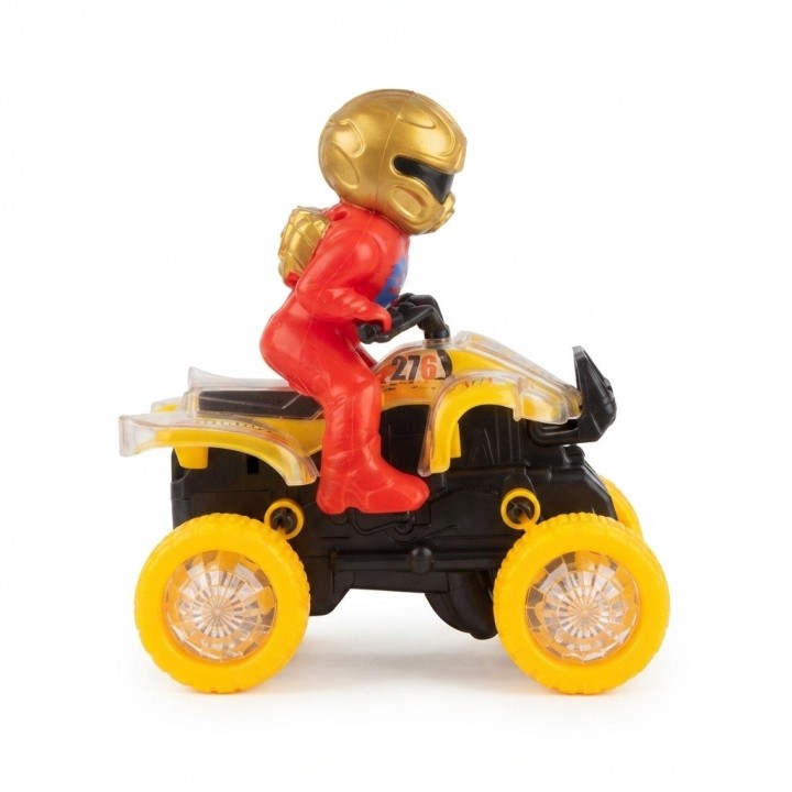 Moto Cuatrimoto Juguete Luces Led Y Piloto Infantil