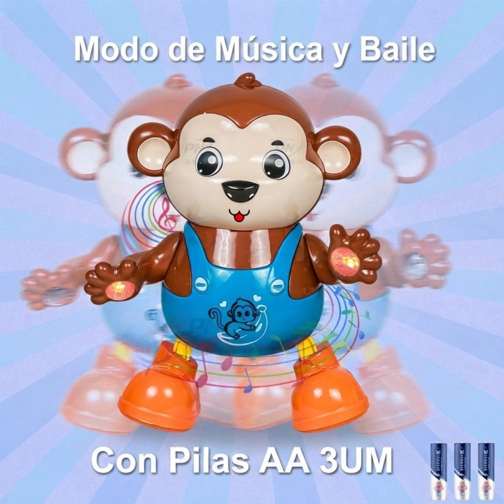 Juguete Mono Bailarín Musical Con Luces Y Movimiento