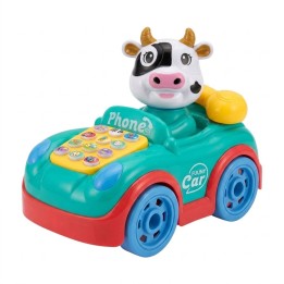 Teléfono Carro Musical Juguete Bebé Diseño Vaca Interactivo