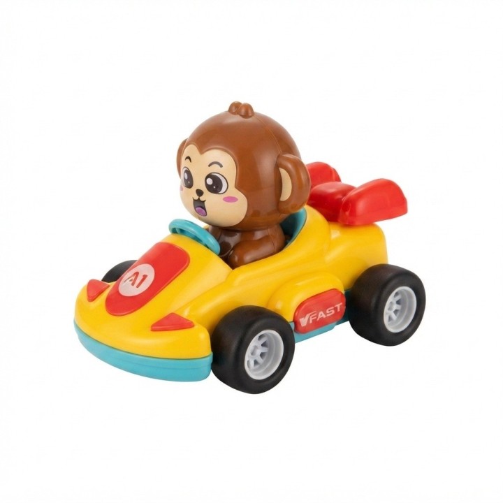 Carrito De Juguete Mono Go Kart Infantil Niños X 4 Unidades