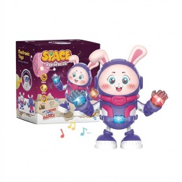 Juguete Conejo Espacial Astronauta Bailarín Luces Y Música
