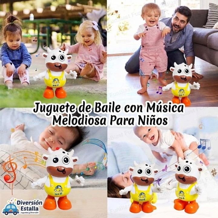 Juguete Vaca Bailarina Musical Con Luces Interactivo Bebé