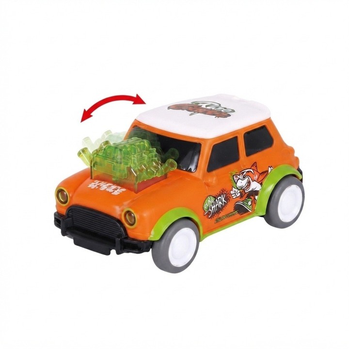 Set 4 Carros De Impulso Fricción Motor Móvil Niños